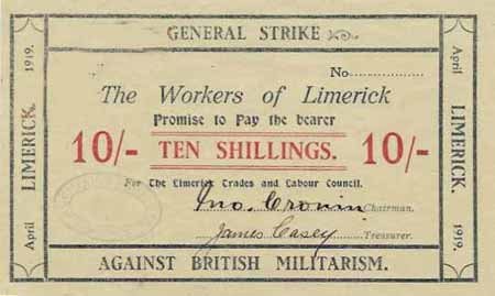 Money issued by the 1919 Limerick Soviet