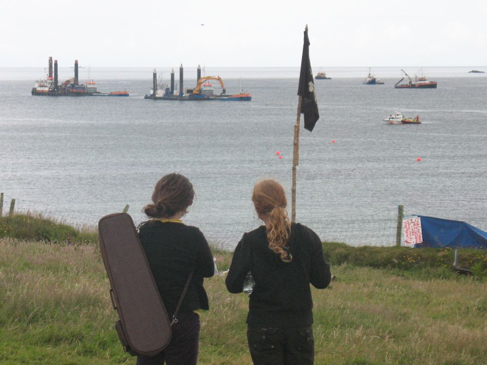 Shell's armada in Broadhaven bay