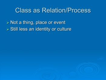 class as relationship