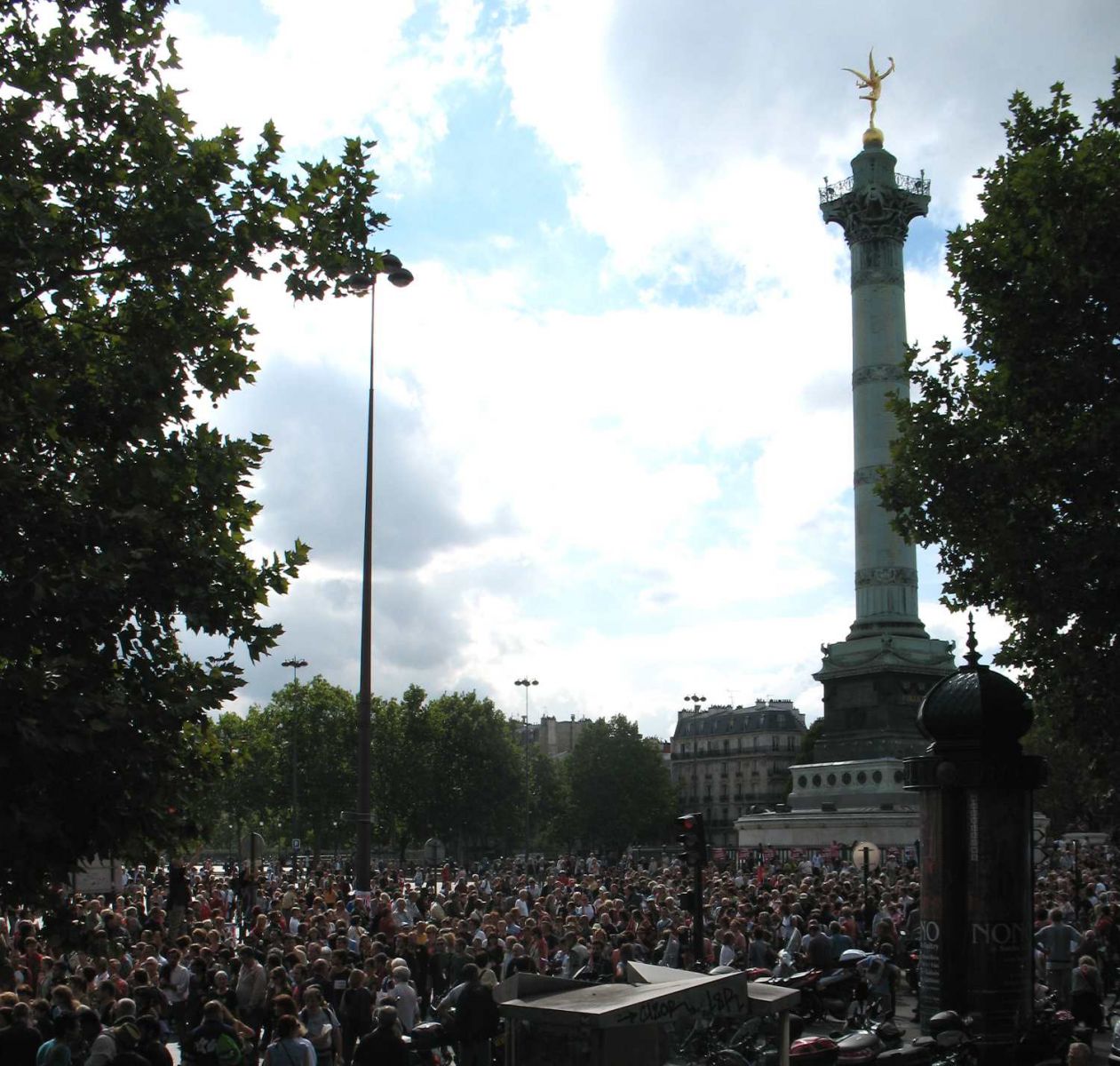 Trade Union Demo, Place de Bastille,  Paris 14th Sept. 2010