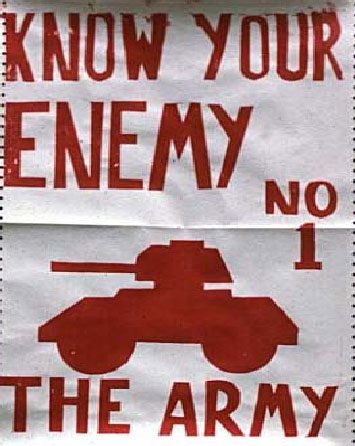 Belfast libertarian poster produced in 1973.