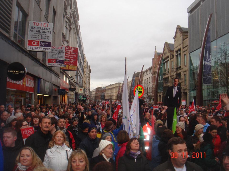 Biggest rally in decades outside Belfast city hall