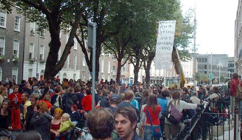 Baggot st RTS protest