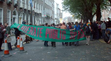 Baggot st in Dublin at RTS