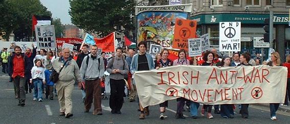 Dublin anti-war march