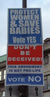 Pro life confusion on abortion referenda