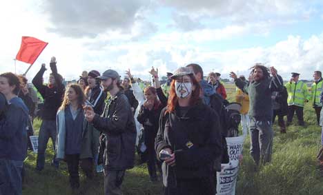 Anti war protesters in Ireland