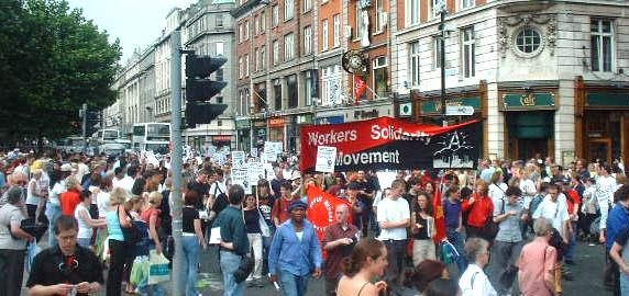WSM banner on O'Connell st