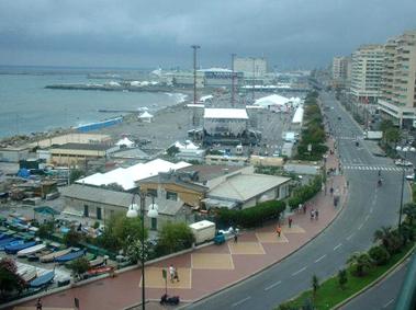 View of Genoa Social Forum base