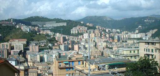 View of the city of Genoa