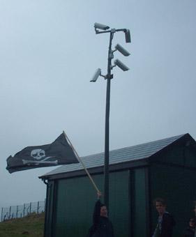 Security cameras at Old Head of Kinsale