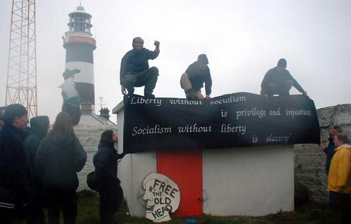 The lighthouse at the Old head of Kinsale, Ireland